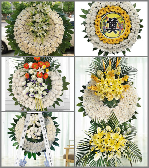 安徽安庆市潜山县官庄镇水贵村花圈速递